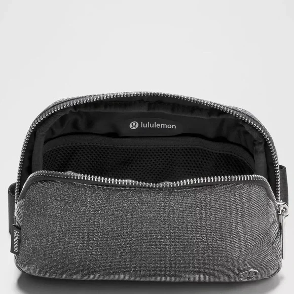 lululemon Everywhere Belt Bag 1L Gray Glitter 7.5"x2"x5" Crossbody Fanny Pack - Picture 5 of 6
